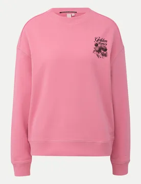 Sweatshirt mit Print Rosa L - Q/S designed by - FashionsVida