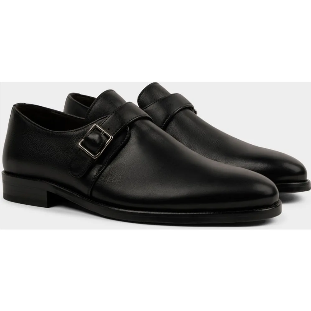Zapatos monk de hombre de piel - Glent - FashionsVida