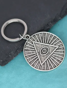 Masonic All-Seeing Pyramid Eye Templar Symbol Keychain Simple Masonic Pendant Key Chains For Men Women Punk Jewelry Amulet Gift - Aliexpress - FashionsVida