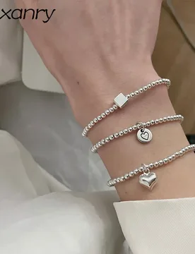 Foxanry INS Fashion Stamp String of Beads Bracelets Cute Smile Love Heart Accessories New Trendy Party Jewelry - Aliexpress - FashionsVida