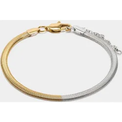 Pulsera de cadena acero inoxidable fina en varios colores