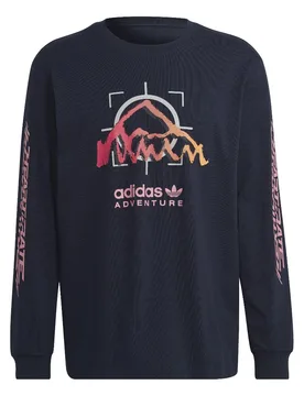 Adventure Ride Longsleeve - T-Shirt-langarm - dunkelblau - Herren - Size: XL - Adidas - FashionsVida