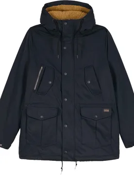 Parka imperméable doublée en sherpa - Starget 5K Parka Black - Taille M - Noir - Volcom - FashionsVida