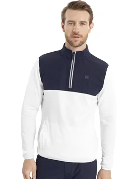 Golf Layer Atlantic Hybrid HZ, weiss/navy s - Calvin Klein - FashionsVida