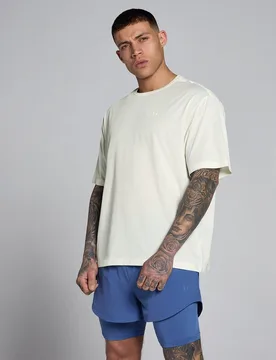 Camiseta oversize de malla Hybrid para hombre de MP - Niebla - S - MyProtein - FashionsVida