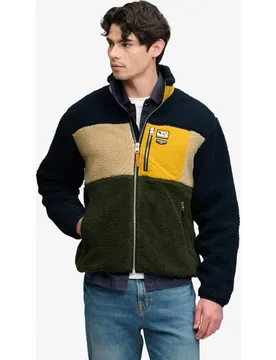 Forro polar de hombre color block retro con cremallera - Superdry - FashionsVida