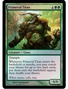 Primeval Titan (Grand Prix 2013 foil) Promotional Cards - Magic: The Gathering - FashionsVida