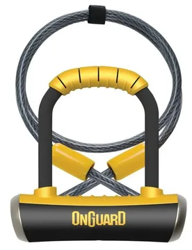 Lucchetto A U Pitbull Dt Black / Yellow - OnGuard - FashionsVida