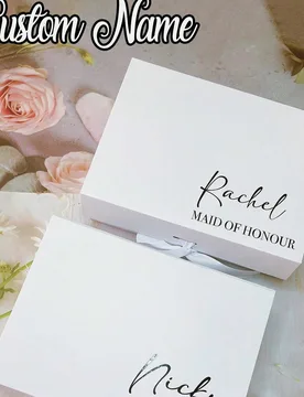 Caja de regalo personalizada con cinta magnética, caja de propuesta para damas de honor, caja de regalo para la novia, regalo para ella, regalo creat - Shein - FashionsVida