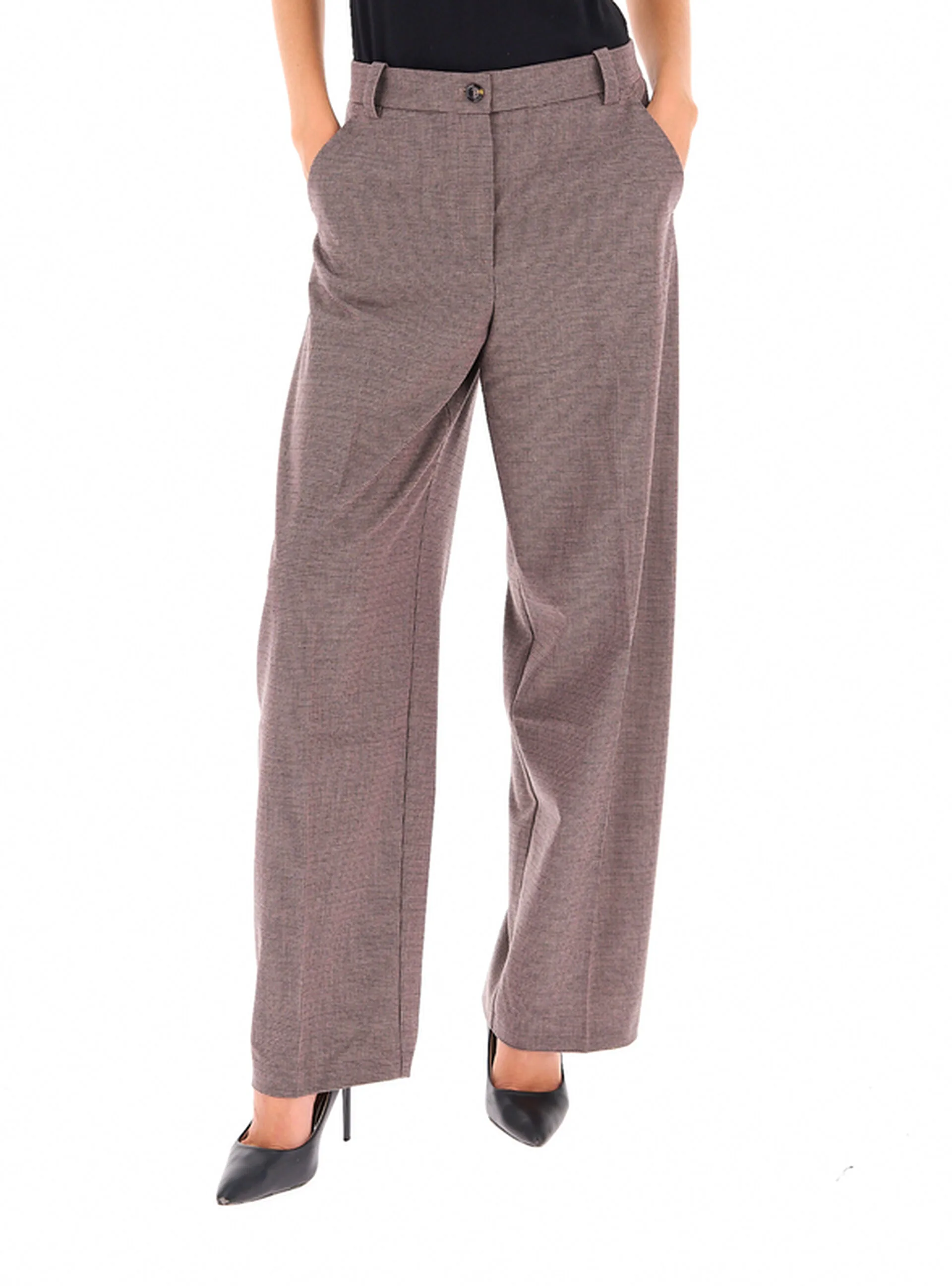 Pinko Pantalone wide leg FANGO 38 - PINKO - FashionsVida
