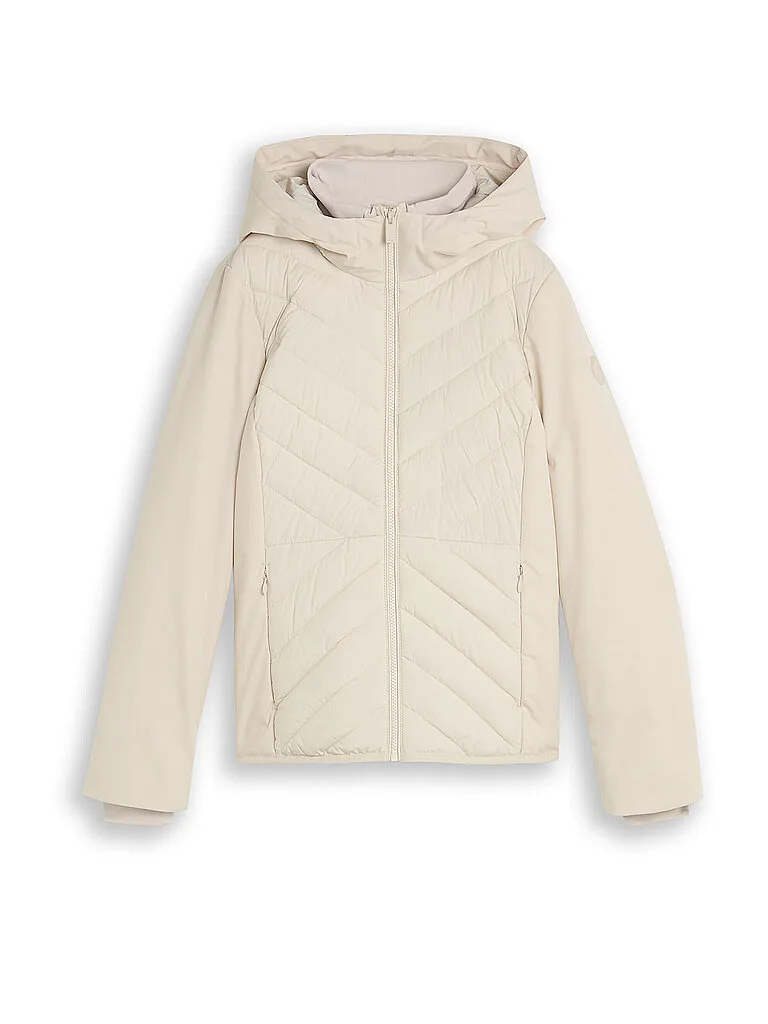 Chaqueta acolchada ligera beige L - Tom tailor - FashionsVida