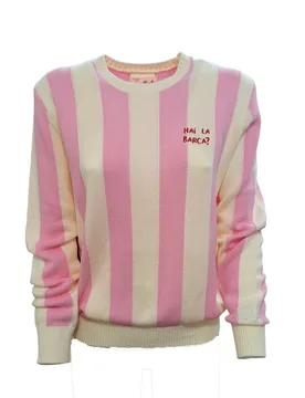 Maglione Rosa Barca NEW QUEEN S 00736F - SAINT BARTH - FashionsVida