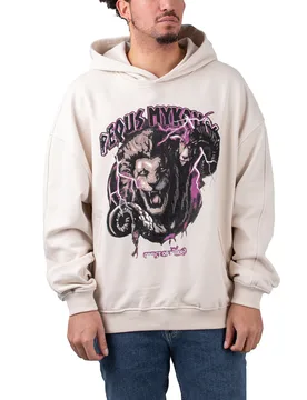 Artist Graphic Hoodie Cream L Herren - pequs - FashionsVida