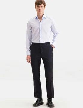 Regular Chino Uni Blau 48 - Seidensticker - FashionsVida