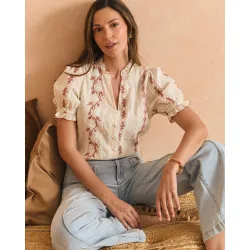 Blusa bordados de mujer