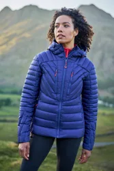 Sky Womens Padded Jacket - Blue - Blue - Size: 10