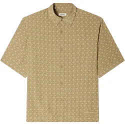 Camisa de vestir de hombre corte fluido estampado eslabones