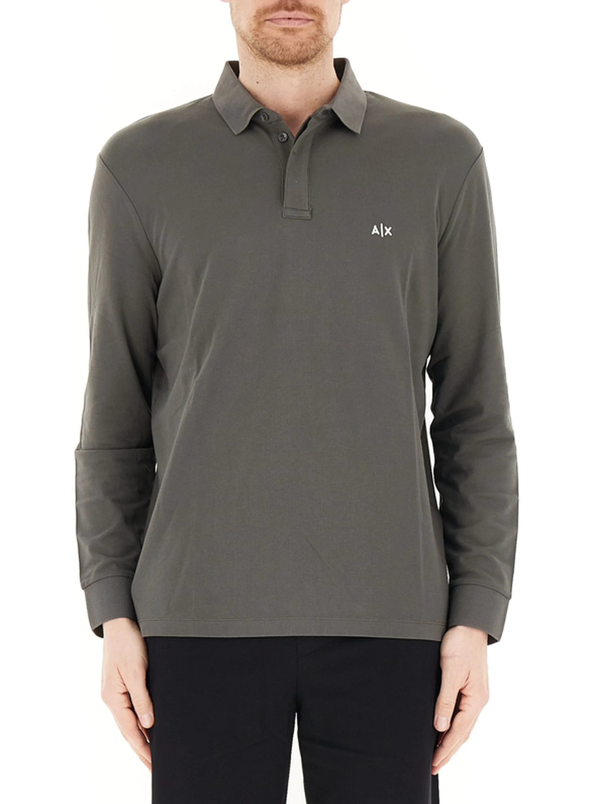 Polo maniche lunghe GRIGIO SCURO XL - Armani exchange - FashionsVida