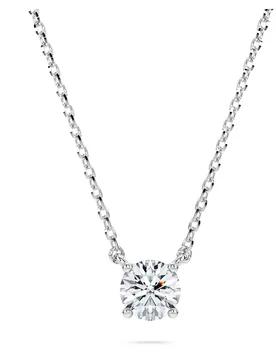 Pendente Eternity, Diamanti creati in laboratorio 0,5 ct tw, Forma rotonda, Argento sterling OS - Swarovski - FashionsVida