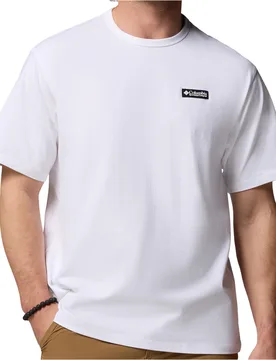 Csc heavyweight back graphic camiseta montaña manga corta hombre Blanco (XL) - Columbia - FashionsVida