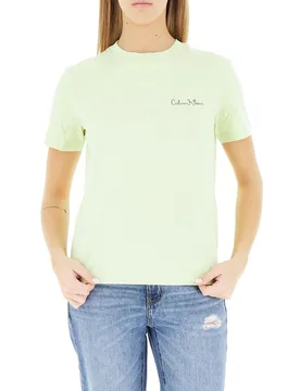 T-shirt girocollo GIALLO FLUO L - Calvin Klein - FashionsVida
