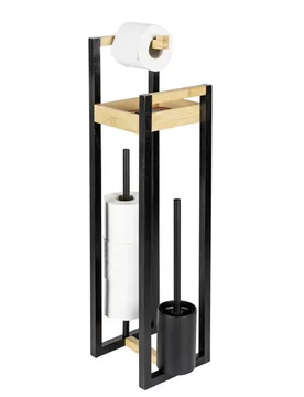 Stand WC-Garnitur 4-in-1 „Braidi“ Bambus - WENKO - FashionsVida