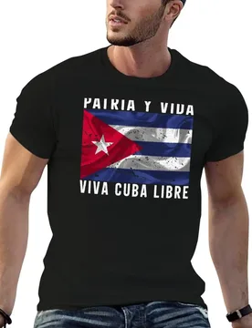 Patria y vida - viva cuba libre - Mi Cuba Pide Libertad T-Shirt t shirt man designer funny t shirts cotton T-Shirt - Aliexpress - FashionsVida