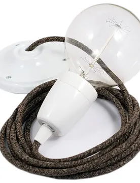 Cables Suspension Luminaire Rn04 50 Cm Brown / White One Size - Creative - FashionsVida