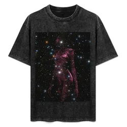 Galaxy Woman T-Shirt Plus Size Quick Dry Sports Tee