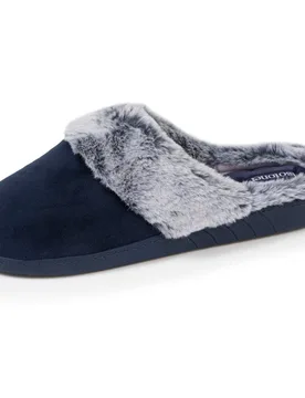 Chaussons mules Bord fourré Marine marine 36 - Isotoner - FashionsVida