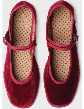 Merceditas planas de terciopelo de mujer - Toni Pons - FashionsVida