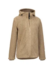 Giacca in pile da donna con cappuccio Sabine cammello 44
