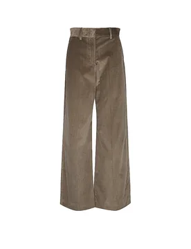 Pantalon en velours côtelé WKDTANIA marron clair 42 - Max Mara - FashionsVida