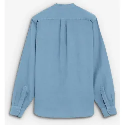 Camisa cuello mao lisa de manga larga