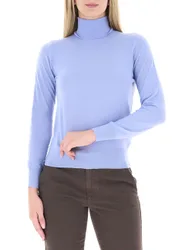 Dolcevita in lana AZZURRO POLVERE L