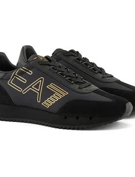 Ea7 Sneaker 7x00051_af18609 Triple Black / Gold EU 40 2/3 - Emporio armani - FashionsVida