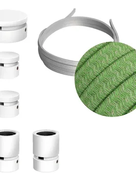 Cables Kit D´éclairage Wiggle Filé System Cx08 5 M 5 Unités White / Bronte One Size - Creative - FashionsVida