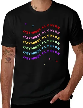 ITZY MIDZY FLY HIGH flag T-Shirt funny t shirts man t shirts for man pack white t shirt men 100% cotton luxury brand T-Shirt - Aliexpress - FashionsVida