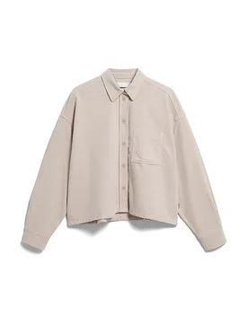 Blusa Oversized Fit NALAANI crema S - Armedangels - FashionsVida