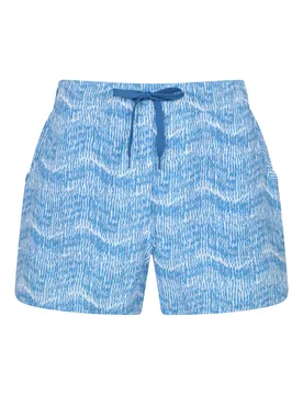 Patterned Womens Stretch Boardshorts - Short - Blue - Blue - Size: 10 - Mountain Warehouse - FashionsVida