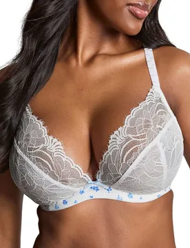 Womens Cherie Demi Plunge Bra - White Polyamide - Size 30f - Panache - FashionsVida