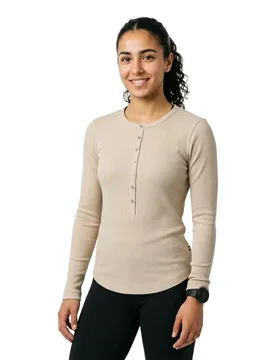 Maglietta A Maniche Lunghe Henley Dk Brick 2XL - G-Star - FashionsVida