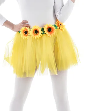 Tutu Gelb Sonnenblumen für Erwachsene gelb mit Sonnenblumen - CHAKS - FashionsVida