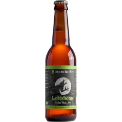 Cerveza rubia artesana gallega Lobishome Menduiña