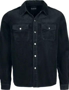 Langarmhemd - Essential - Corduroy Overshirt - S bis XXL - für Männer - Größe XXL - schwarz - Männer - male - Black Premium by EMP - FashionsVida