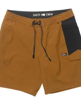 Short De Bain Flagship Boatshort Bronze Brown 28 - Salty Crew - FashionsVida