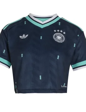 Maillot Auswärts Crop Damen Deutschland Coupe du Monde 2026 - Bleu - female - Size: XS - Adidas - FashionsVida