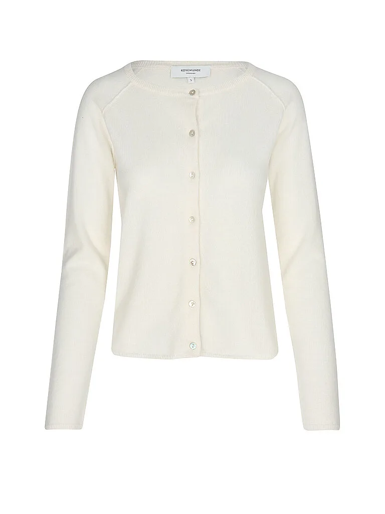 Strickjacke weiss S Damen - Rosemunde - FashionsVida