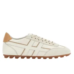 Sneaker donna - h693 allacciato h - avorio