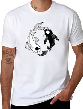 Tui and La - Yin and Yang Koi Fish T-Shirt t shirt man designer t shirt man cotton T-Shirt - Aliexpress - FashionsVida